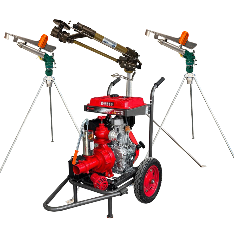 芜湖一体式灌溉机组 全套喷枪水带配齐 抗旱浇地神器